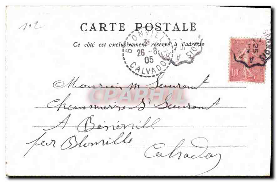 CPA Notre Dame Paris — Verso