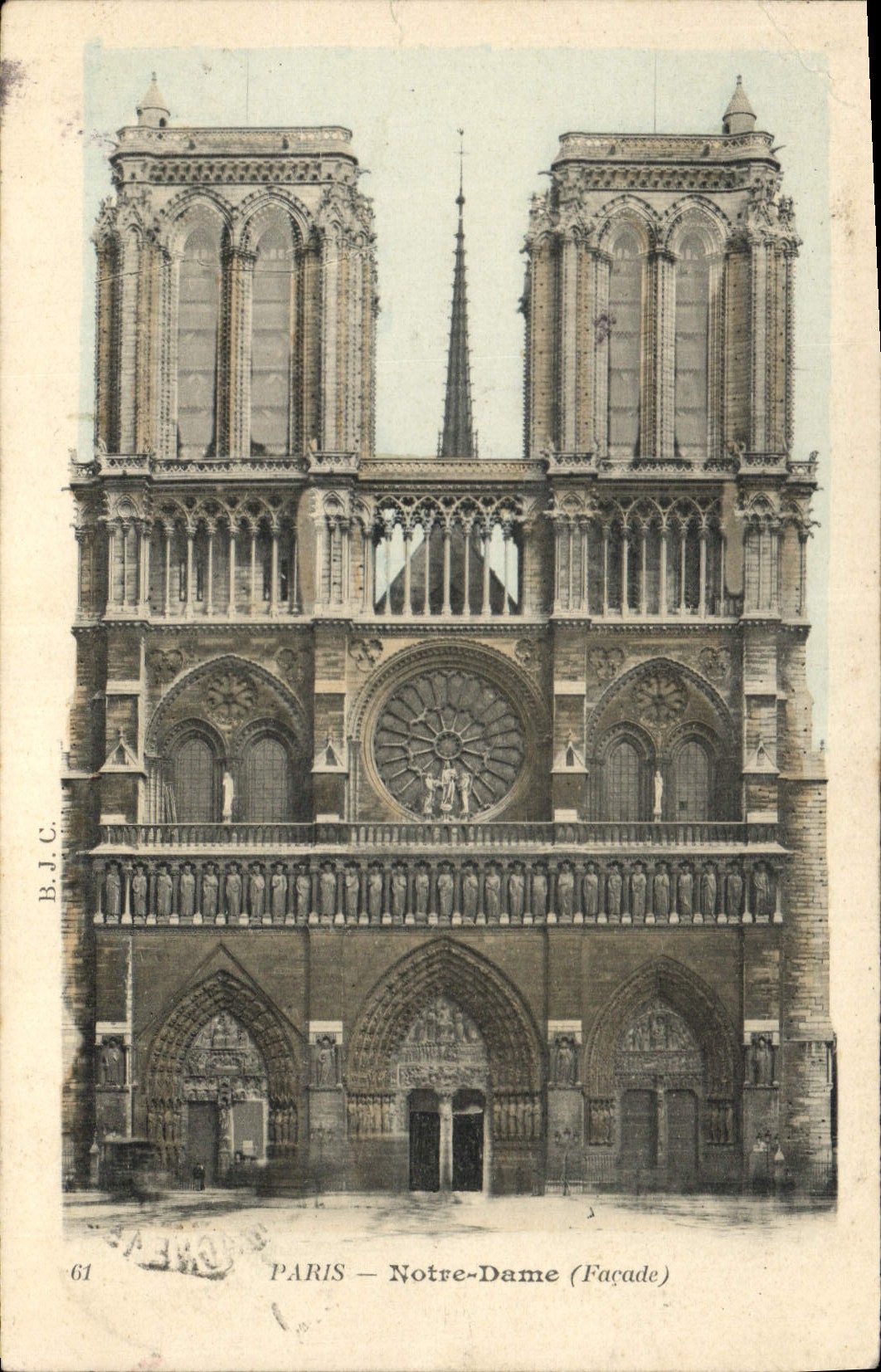 CPA Paris Notre Dame Facade 