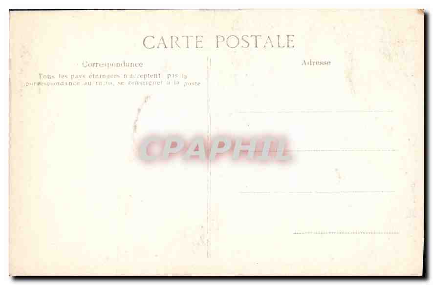 CPA Paris Notre Dame Portail de la Vierge  — Verso