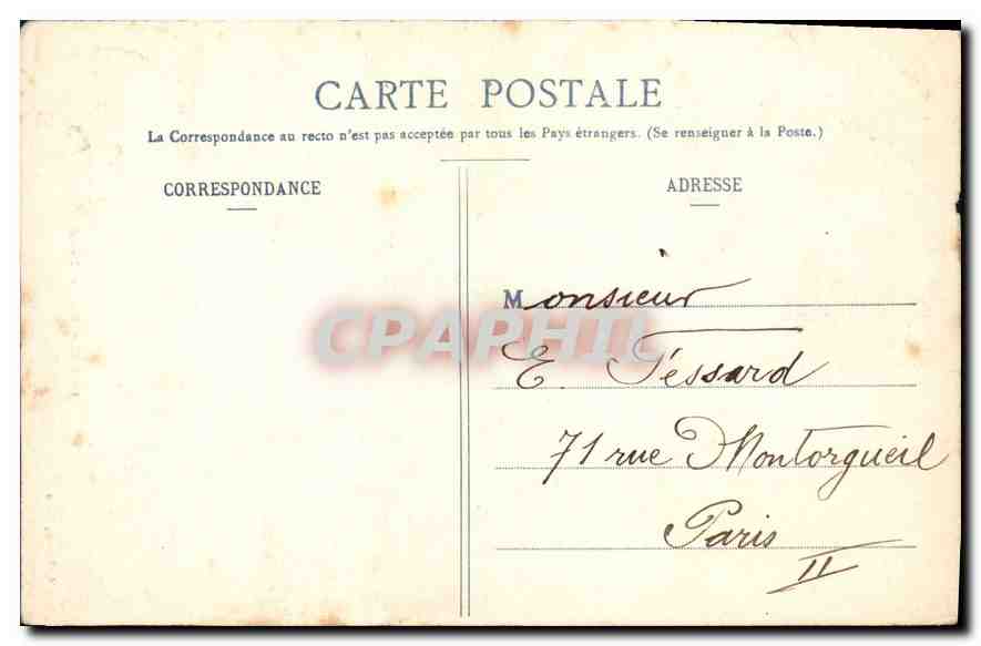 CPA Paris Notre Dame  — Rückseite