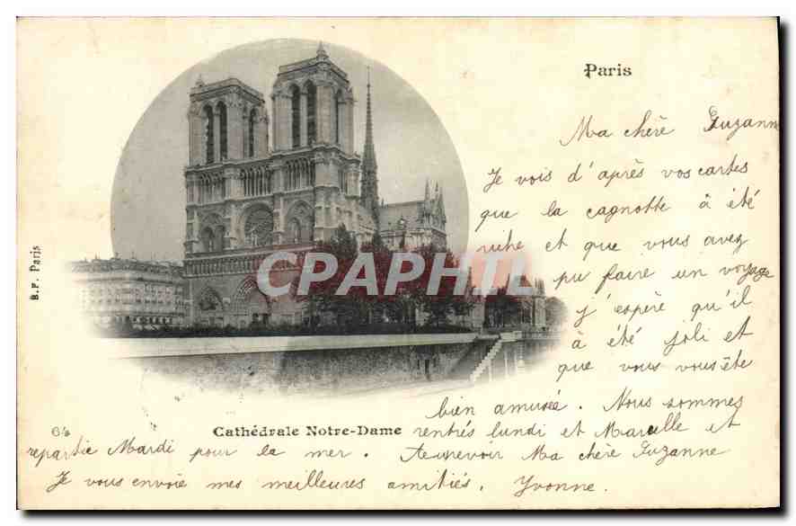 CPA Paris Cathedrale Notre Dame 