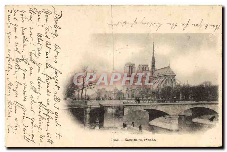 CPA Paris Notre Dame l'Abside 