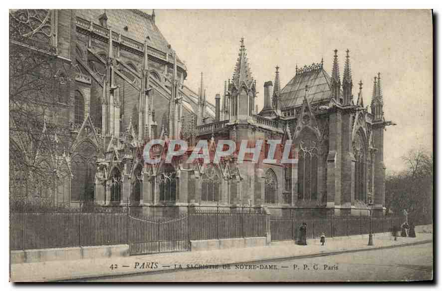 CPA Paris la Sacristie de Notre Dame la Sacristie de Notre Dame 