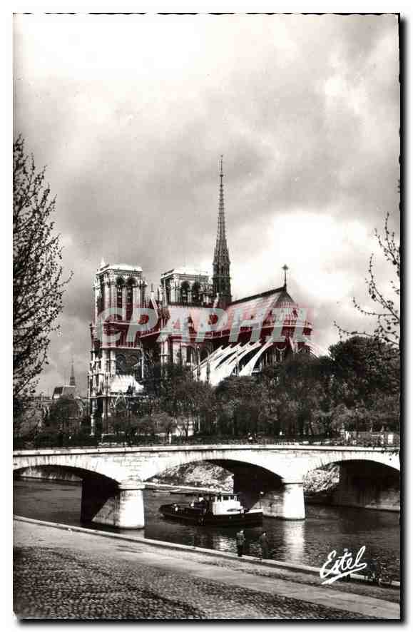 CPA Paris Notre Dame et le Porte de l'Arche 