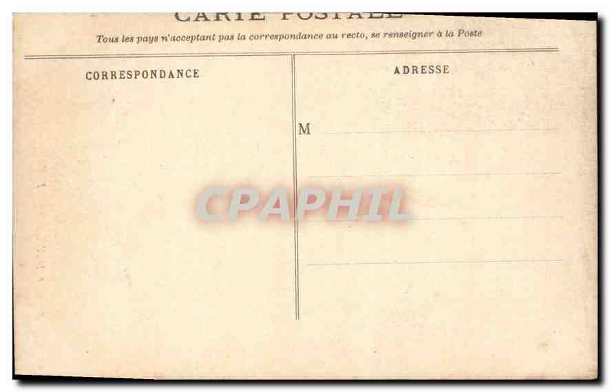 CPA Paris l'Abside de Notre Dame  — Verso
