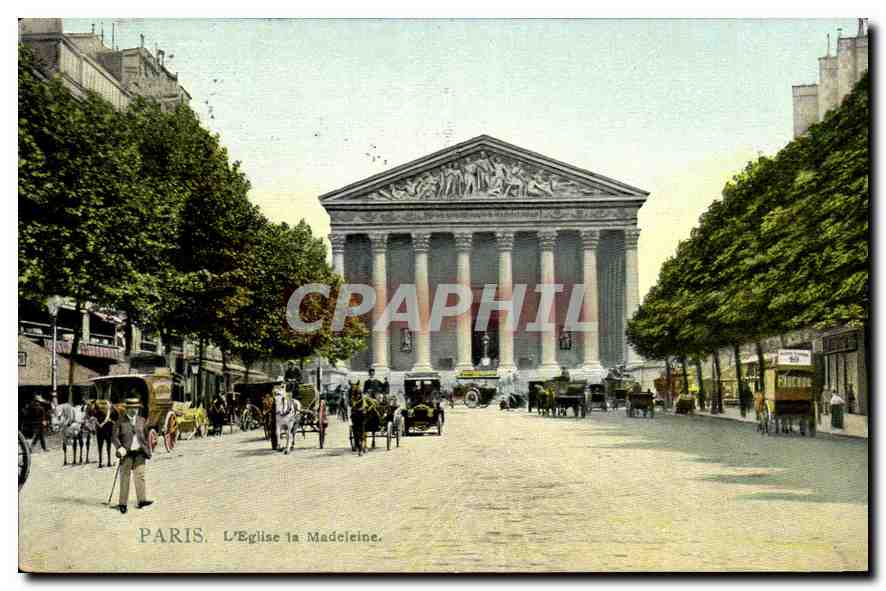 CPA Paris l'eglise la Madeleine 
