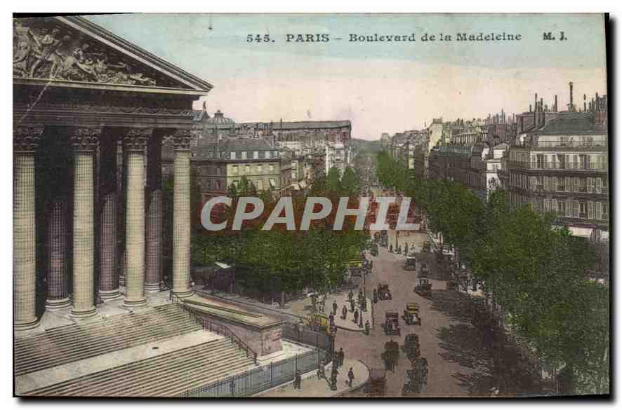 CPA Paris Boulevard de la Madeleine 