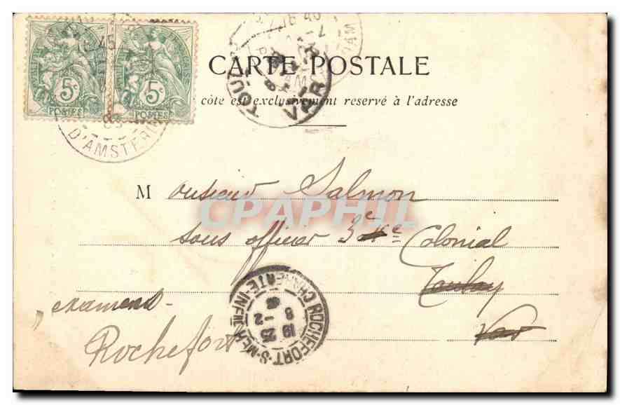 CPA Paris le Louvre Pavillon Richelieu  — Rückseite
