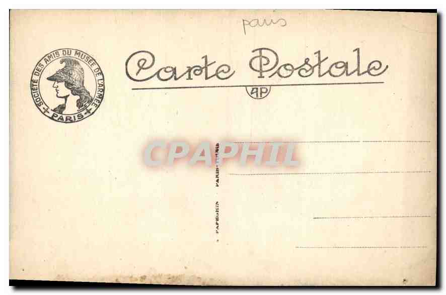 CPA Hotel des Invalides  — Rückseite