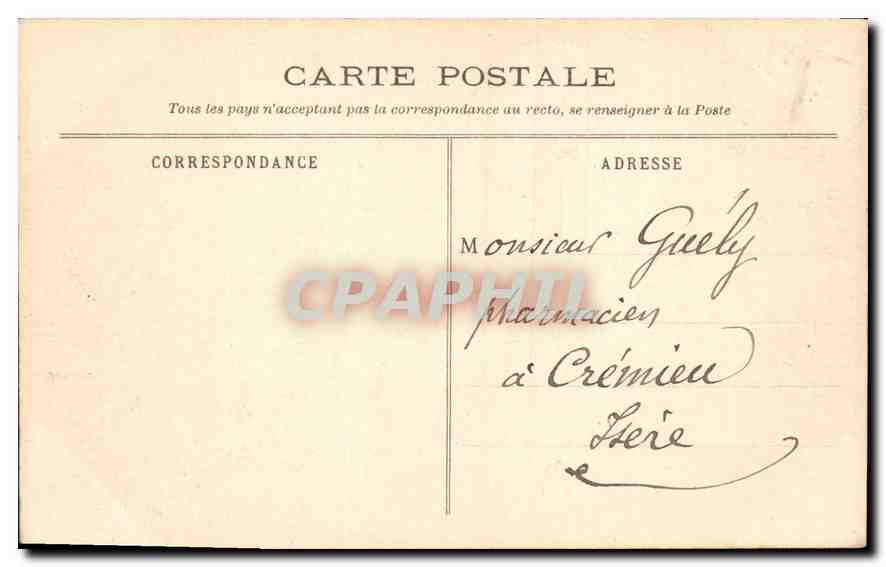 CPA Paris Tombeau de Napoleon  — Rückseite