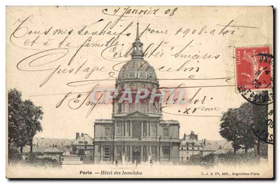 CPA Paris hotel des Invalides 