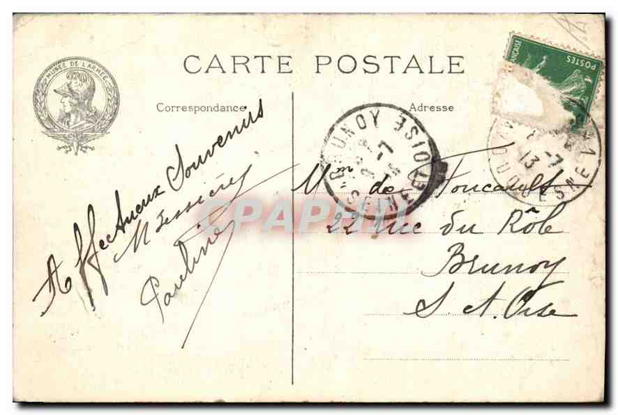 CPA Paris hotel des Invalides Tombeau de Napoleon  — Rückseite