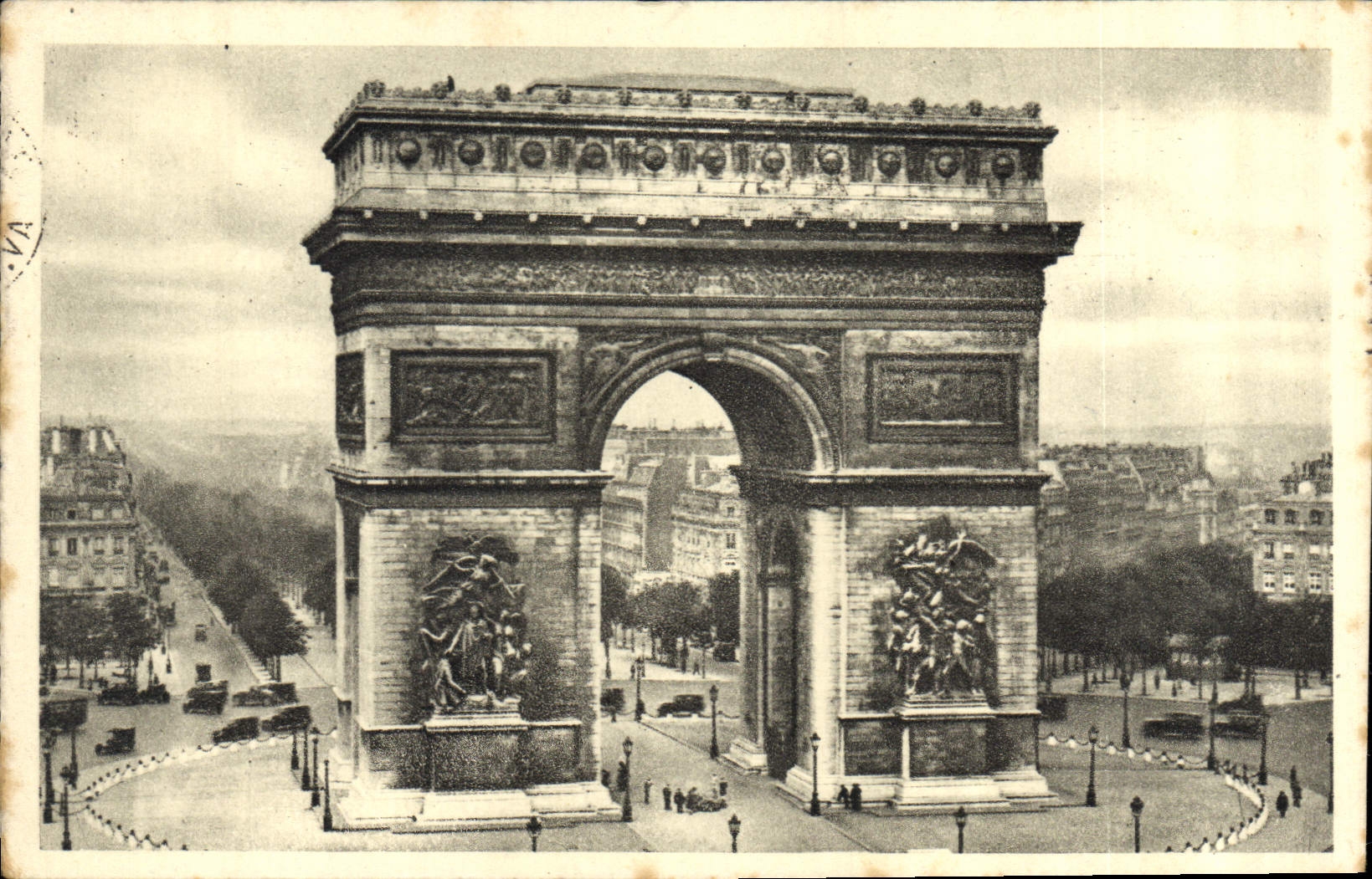 CPA Paris Arc de Triomphe de l'Etoile 