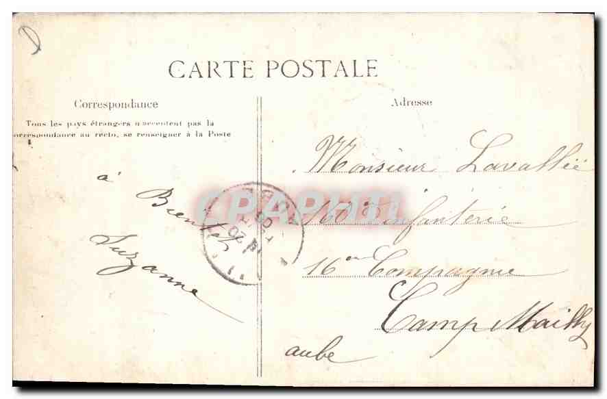 CPA De Paris le Vous envoie ces Fleurs — Rückseite