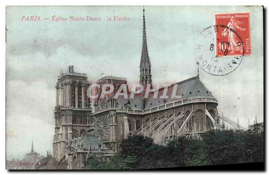 CPA Paris Eglise Notre Dame la Fleche 