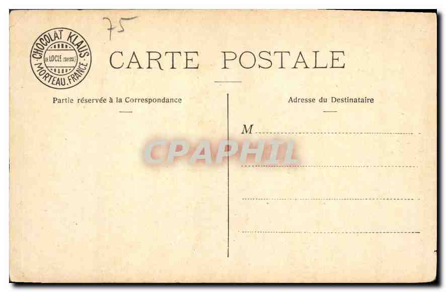 CPA Paris la Cathedrale Eglise Notre Dame  — Verso