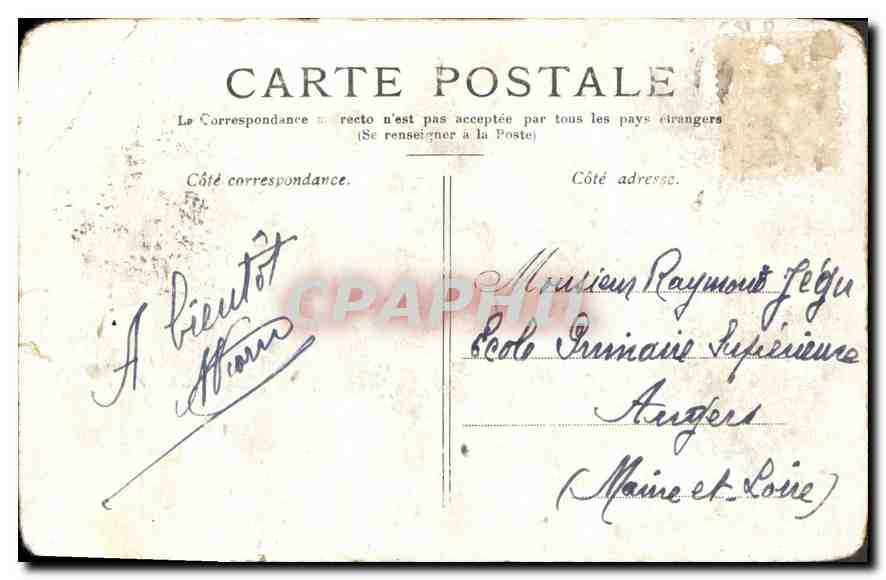 CPA Paris Notre Dame  — Verso