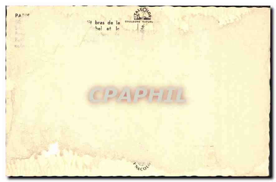 CPA Paris Notre Dame  — Verso