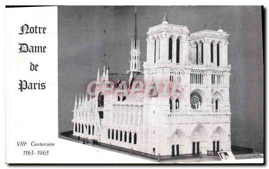 CPA Notre Dame de Paris VIIIe Centenaire 1163 1963 