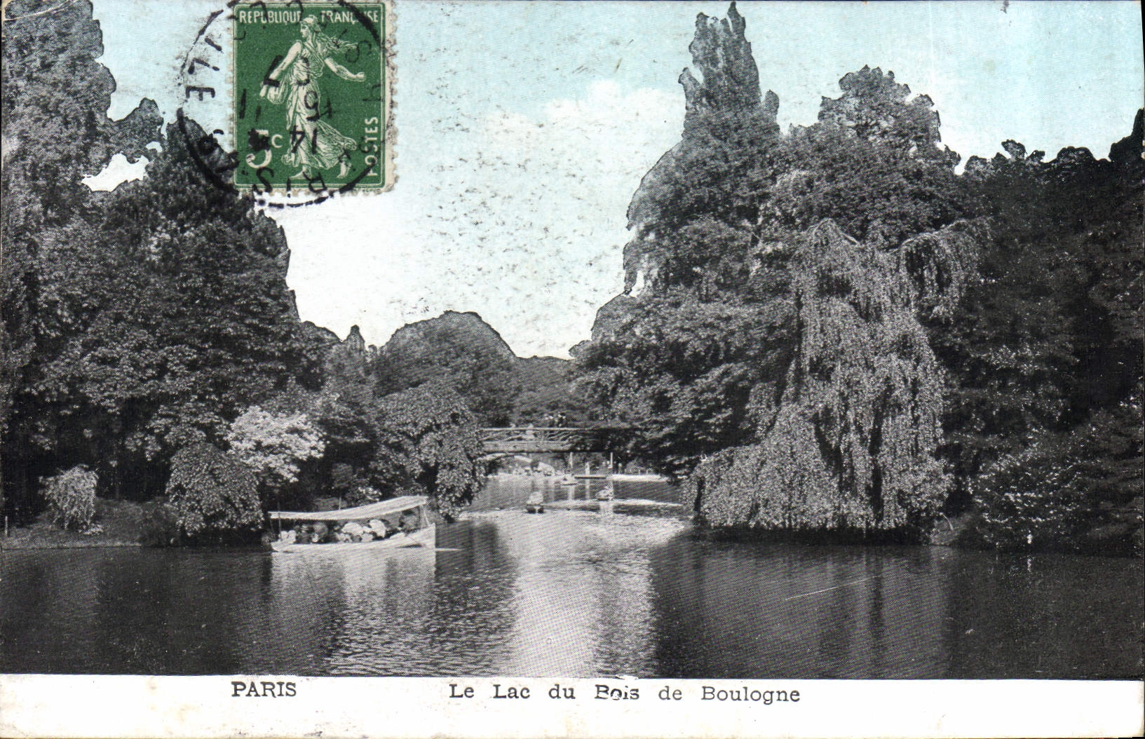 CPA Paris le Lac du Bois de Boulogne 