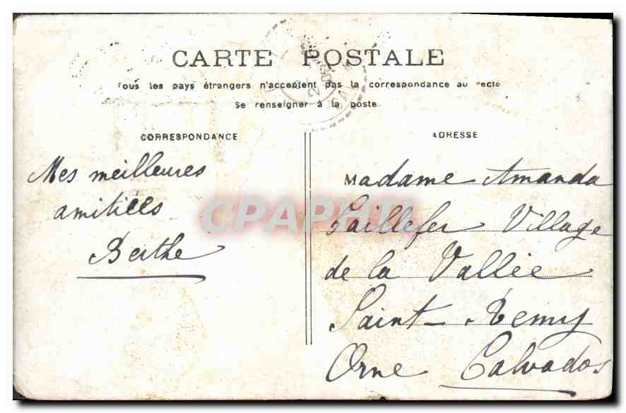 CPA Paris le Lac du Bois de Boulogne  — Rückseite