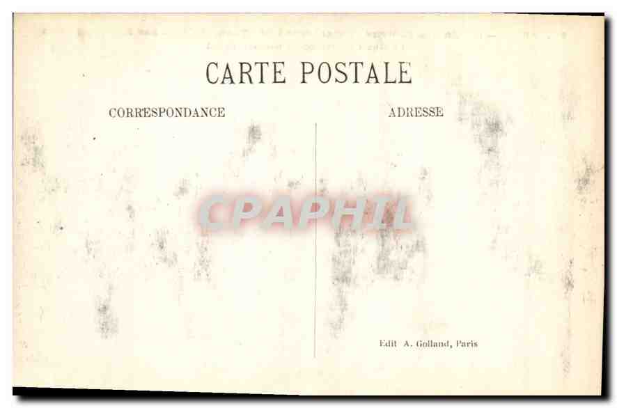 CPA Paris Jardin des Tuileries et monument de Quan Meme Par Antoine Mercie et Arc de Triomphe du Car — Rückseite