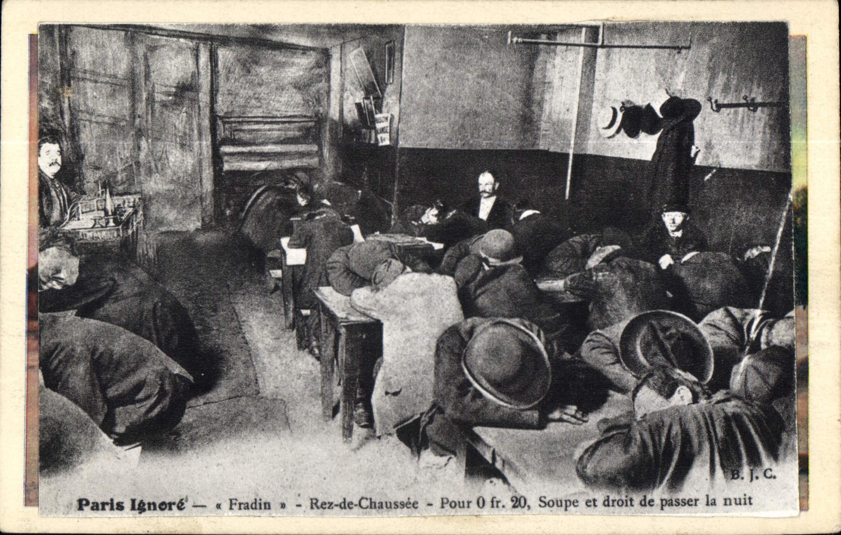 REPRO Paris Ignore Fradin Rez de Chaussee Soupe et droit de passer la nuit 