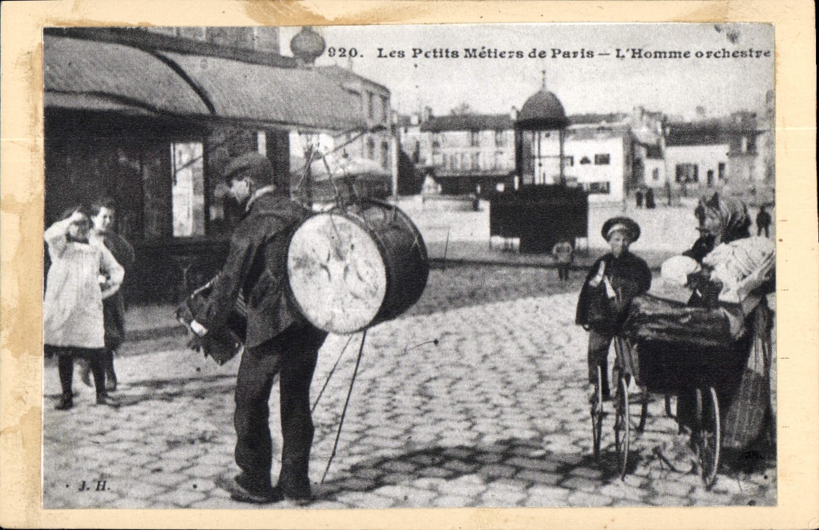 REPRO Les Petits Metiers de Paris l'Homme Orchestre 