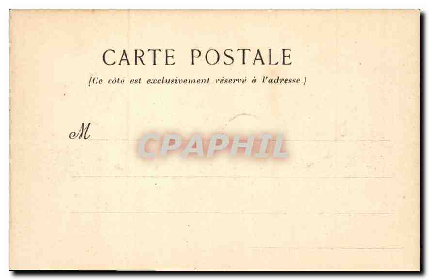 CPA Paris Hotel de Cluny  — Rückseite