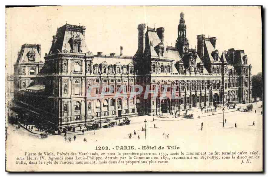 CPA Paris Hotel de Ville 