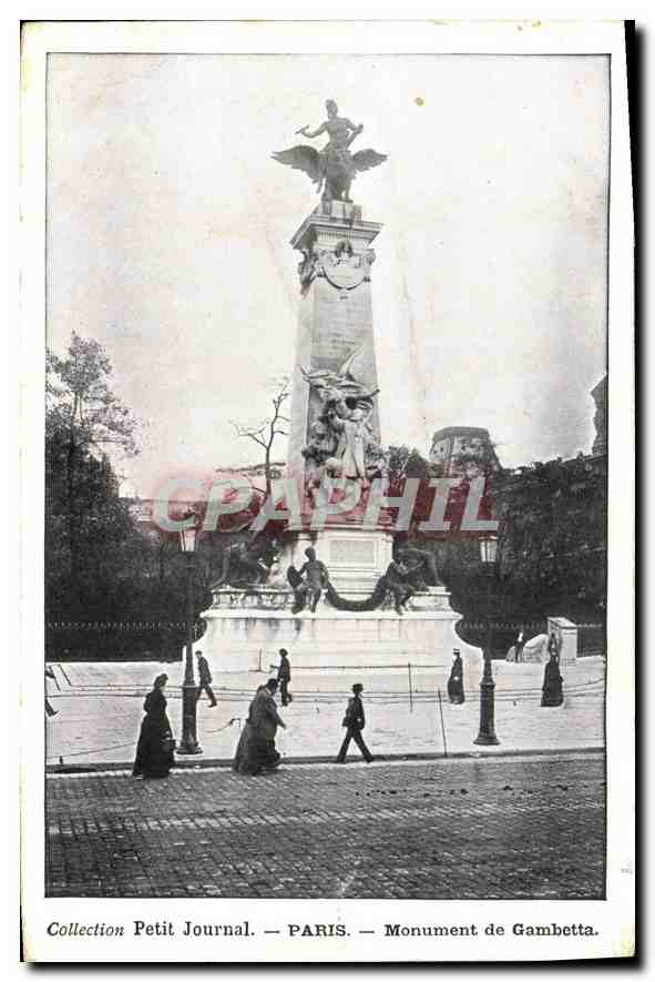 CPA Collection petit Journal Paris Monument de Gambetta 