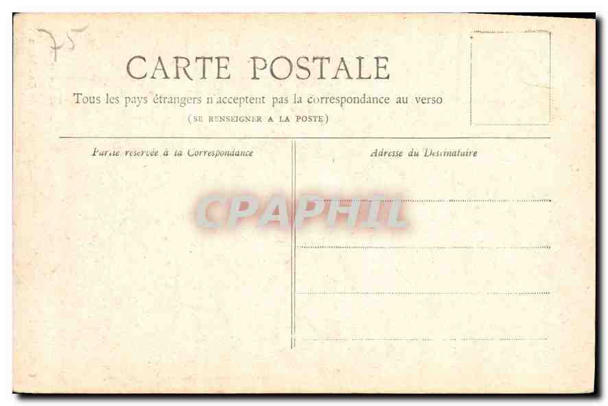 CPA Collection petit Journal Paris Monument de Gambetta  — Verso