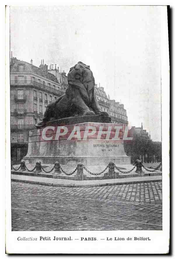 CPA Collection petit Journal Paris le Lion de Belfort 