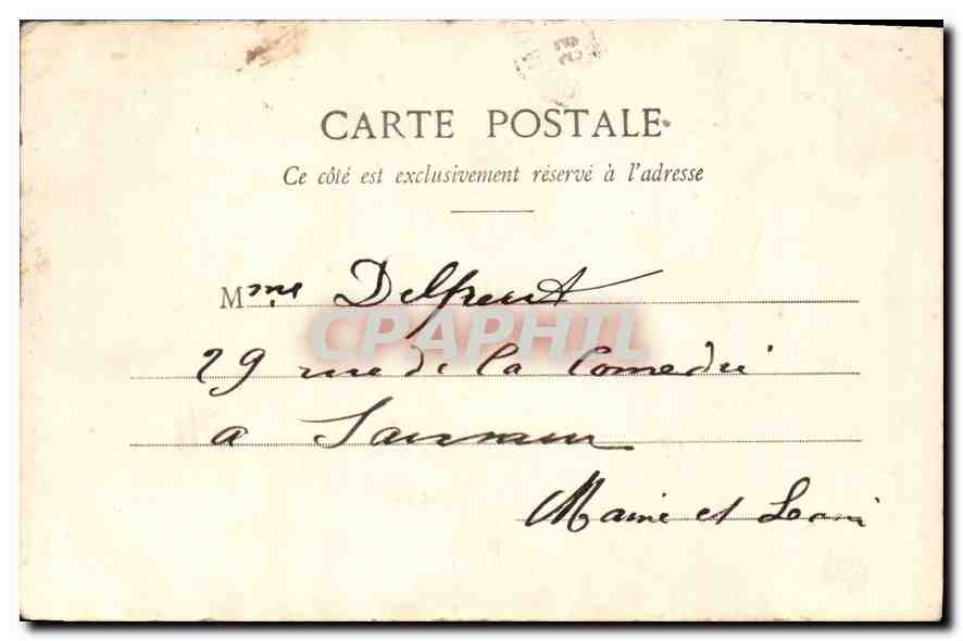 CPA Paris Fontaine de Cuvier  — Rückseite