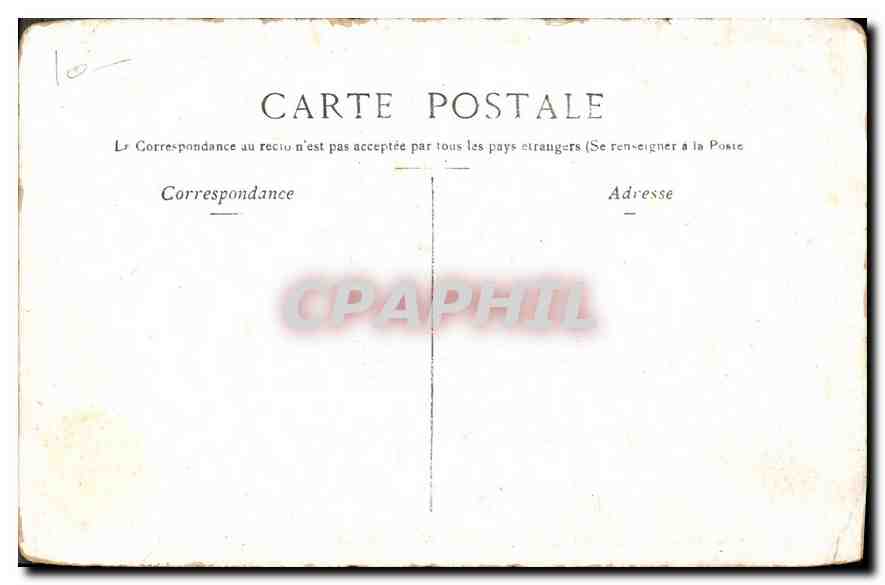 CPA Paris Place du Carrousel et statue de Gambetta  — Rückseite