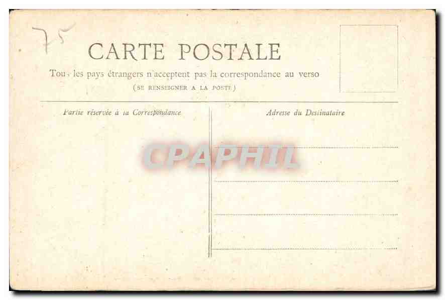 CPA Collection petit Journal Paris Place de la republique  — Rückseite