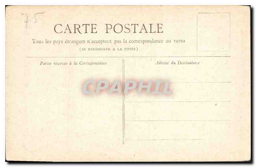 CPA Collection Petit Journal Paris Place de la Republique  — Rückseite