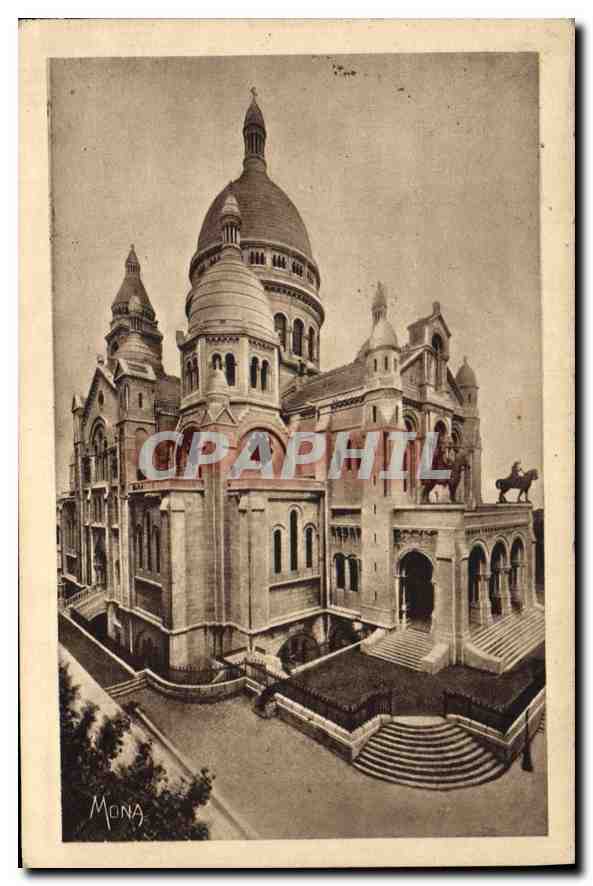 CPA Les Petit Tableaux de Paris la Basilique du Sacre Coeur a Montmartre Oeuvre de L'Magne 