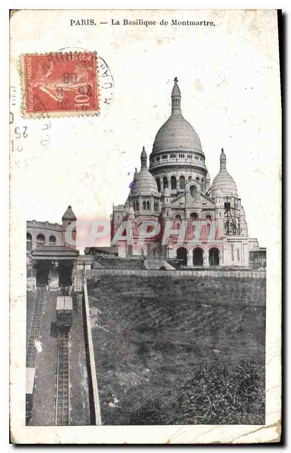 Paris — Die Basilika von Montmartre — unbekannter Verlag, Seriennummer nicht sichtbar