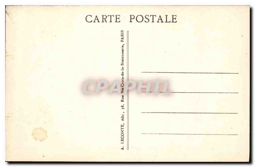 CPA Paris Tombeau du Soldat Inconnu  — Rückseite
