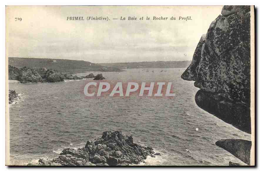 CPA Primel Finistere la Baie et le Rocher du Profil 