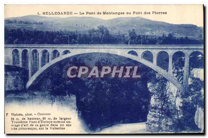 CPA Bellegarde le Pont de Montanges ou pont des Pierres 