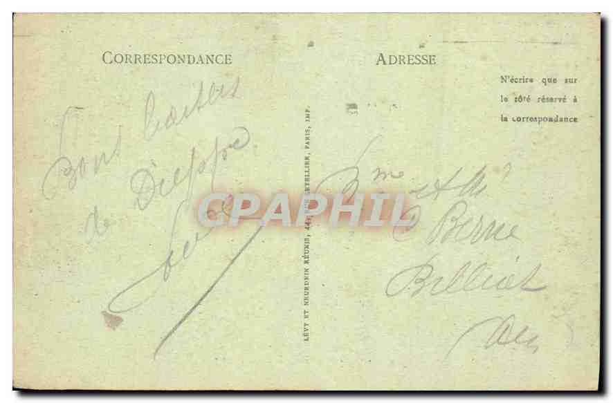 CPA Dieppe Effet de Vagues  — Rückseite