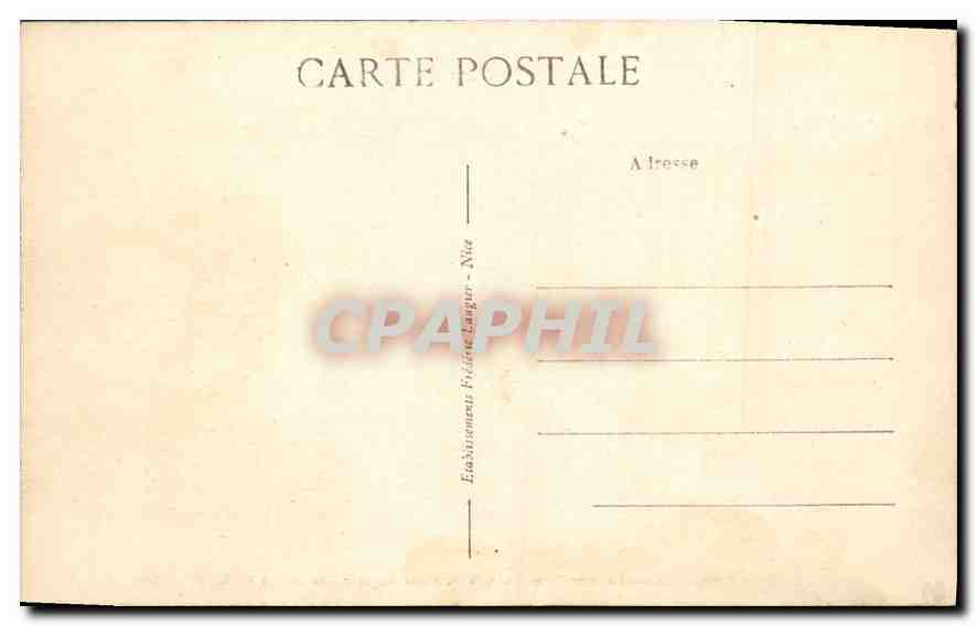 CPA Nice la Jetee Promenade la Baie des Anges et les jardin  — Rückseite