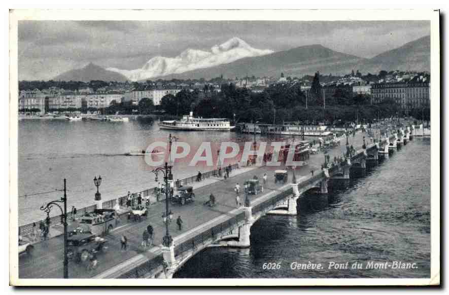 CPA Geneve Pont du Mont Blanc 