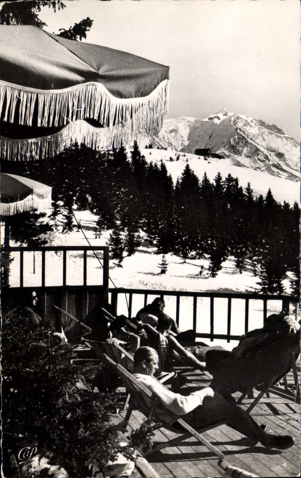 Mégeve en hiver — Gare supérieure du Téléphérique — Réal Photo