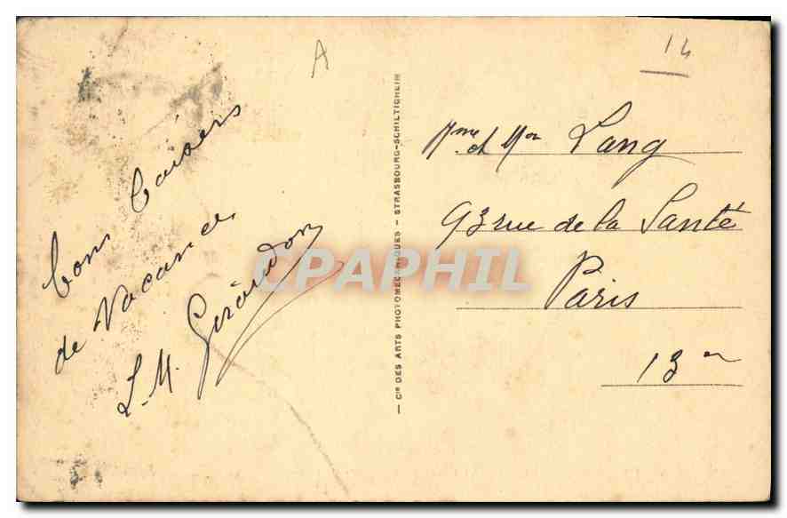 Deauville-Plage Fleurie — Le Royal-Hôtel (G. Wybo, arch.) et les Jardins — Verso
