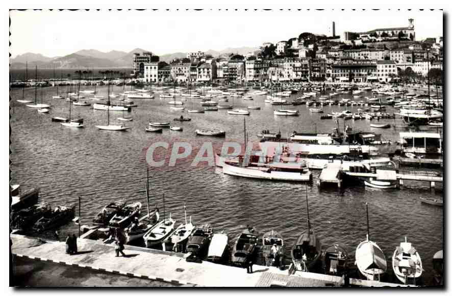 CPA La Cote d'Azur Cannes Le Port le Suquet et l'Esterel 