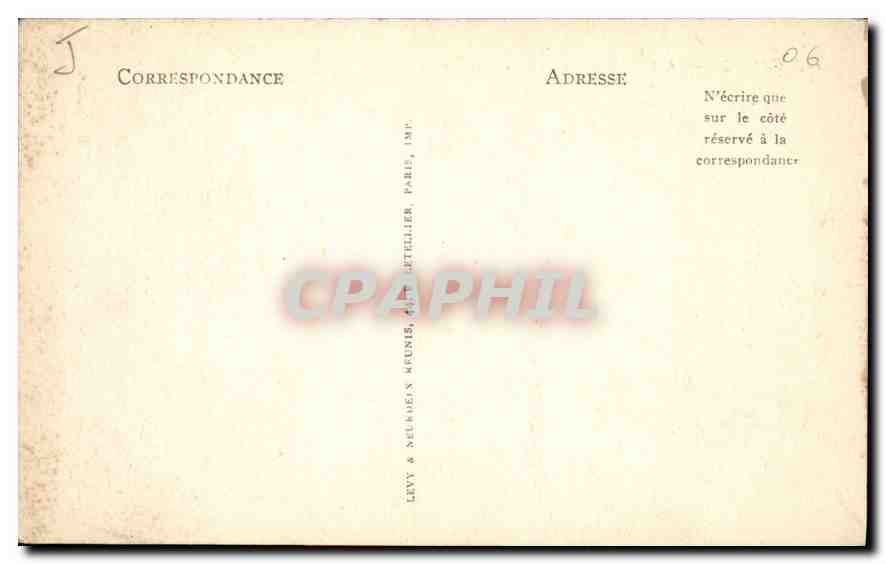 CPA Cannes L'Hotel Carotin Delmas architecte  — Verso