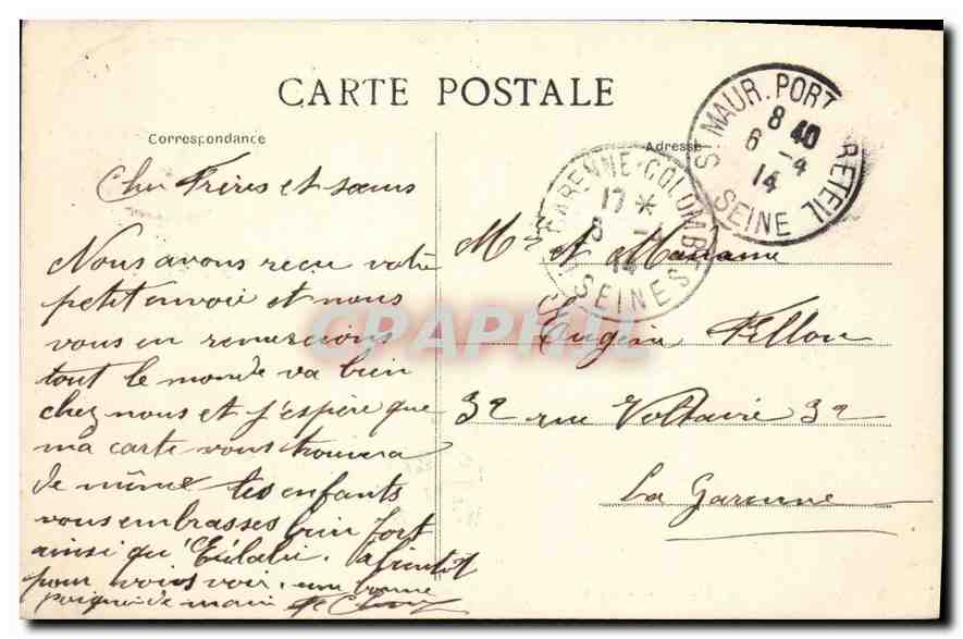 Saint-Maur-Crétel — En pleine Pêche — F.P. Paris — Rückseite